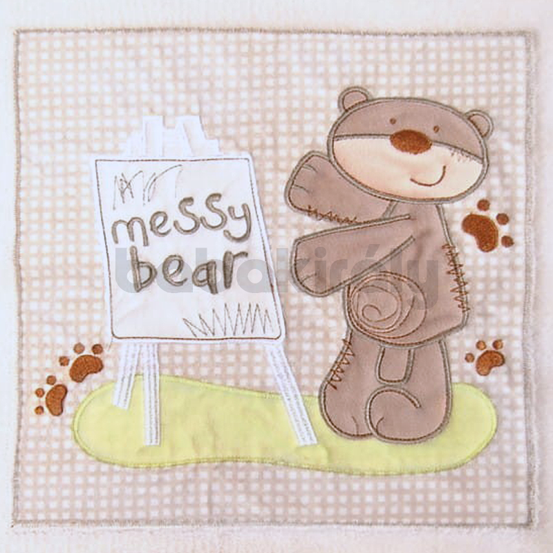 Bobobaby Dobozos Kocsitakaró - Messy Bear - Bézs