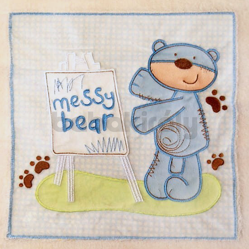 Bobobaby Dobozos Kocsitakaró - Messy Bear - Kék