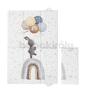 Utazó Pelenkázó Lap (Összehajtható) - Basic - Nyuszi és szivárvány