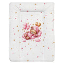 Pelenkázó lap - Édes maci lufival - Rózsaszín