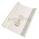 Puha pelenkázó lap (ék peremmel) - Zsiráf - Bézs