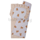 Babakocsi takaró és párna szett - Macik - Bézs