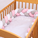 Fejvédő - Fonott - Rózsaszín