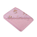 Kapucnis Fürdőlepedő - Maci - Rózsaszín