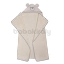 Kapucnis Fürdőlepedő - Macis - Bézs