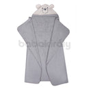 Kapucnis Fürdőlepedő - Macis - Szürke