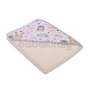 Kapucnis Fürdőlepedő - Nyuszi és bagoly - Bézs