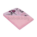 Kapucnis Fürdőlepedő - Virágos - Rózsaszín