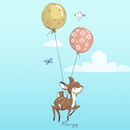 Kád - Kicsi - Erdei állatok - Rózsaszín