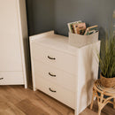 Klups Amelia - Leesésgátlós és ágyneműtartós kiságy - Fehér