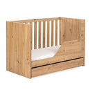 Klups Amelia - Leesésgátlós és ágyneműtartós kiságy - Tölgy