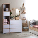 Klups Dalia - Ágyneműtartós ifjúsági ágy - Bükk és szürke