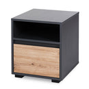 Klups Dalia - Éjjeli szekrény - Antracit és tölgy