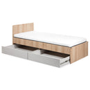 Klups Dalia - Ágyneműtartós ifjúsági ágy - Bükk és szürke