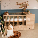 Klups Átalakítható kombi kiságy - Bükk