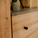 Klups Paulina - Komód - Grafit/Tölgy