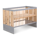 Klups Paulina - Leesésgátlós és ágyneműtartós kiságy - Grafit/Tölgy