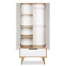 Klups Sofie - Kétajtós szekrény - Bükk és fehér