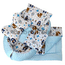 Minky prémium szett - Erdei állatok - Kék