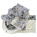 Minky prémium szett - Szürke szafari állatos