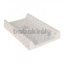 Merev pelenkázó lap (ék peremmel) - Csillagos Bézs