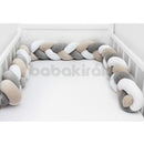 Fejvédő - Fonott - Bézs-Fehér-Szürke