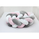 Fejvédő - Fonott - Szürke-Fehér-Rózsaszín