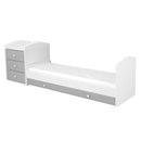 timba erik 3 fiokos kombi kisagy feher ezust butor