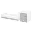 timba erik 3 fiokos kombi kisagy feher ezust butor