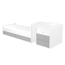 timba erik 5 fiokos maxi kombi kisagy feher ezust butor