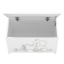 timba erik elefantos jatek tarolo feher ezust butor