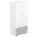 timba erik ketajtos ketfiokos szekreny feher ezust butor