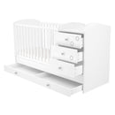 timba felix 3 fiokos kombi kisagy feher butor