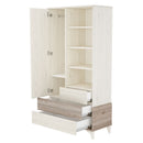 Timba Kloé - Háromfiókos Egyajtós Szekrény (krém-fűz)