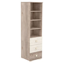 timba viki haromfiokos nyitott szekreny krem fuz butor