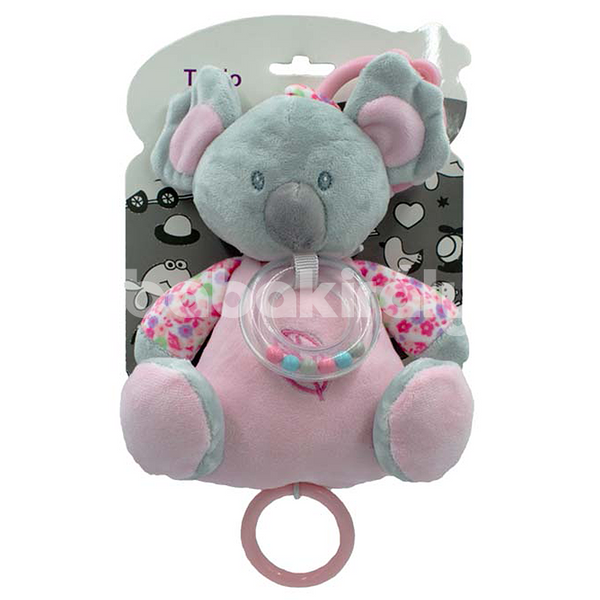 Tulilo felhúzható zenélő játék - Koala - Rózsaszín