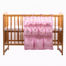 Zsebes tároló - Rózsaszín és fehér pöttyös